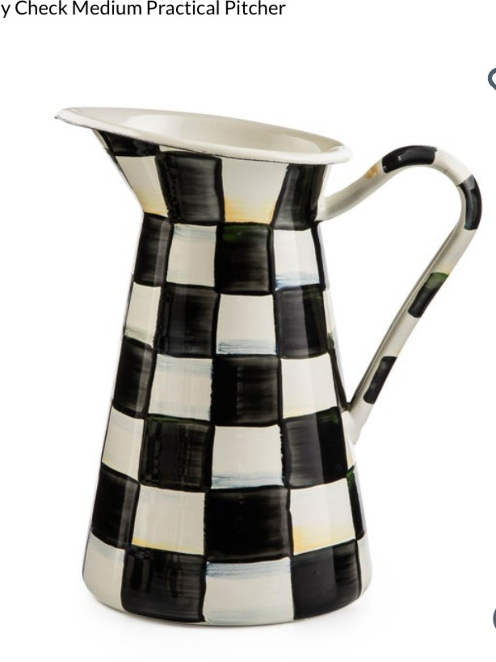 Mackenzie-Childs  Courtly check Practical pitcher ( medium)